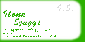 ilona szugyi business card